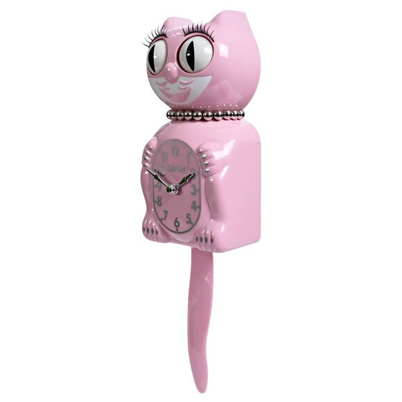 Retro Pink Lady Kitchen Edition Kit-Cat Klock - Picture 3 of 5